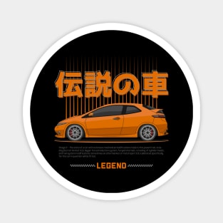 Midnight Racer Naranja FN2 JDM Magnet